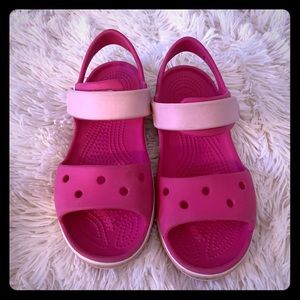 Girls Croc sandals, size 1